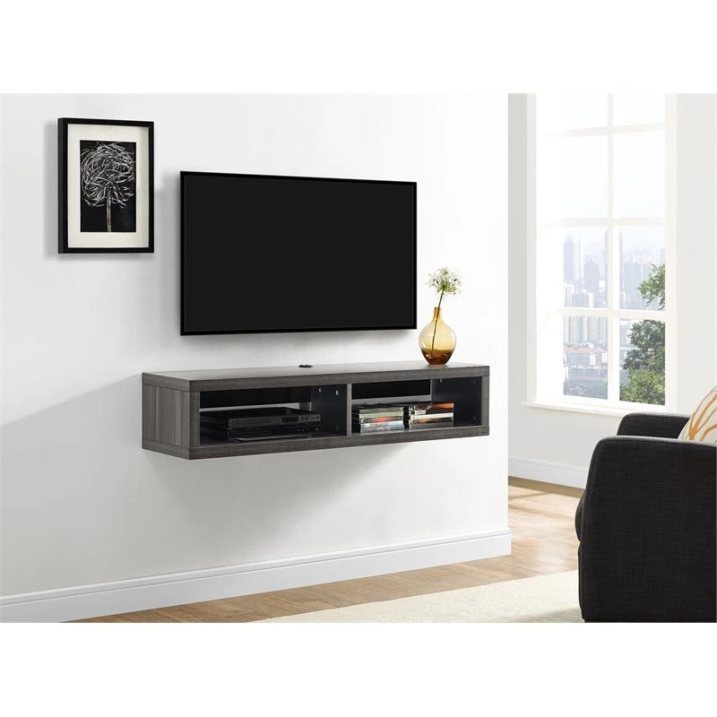 Martin Furniture Imse350s Floating TV Console 48" Skyline Walnut