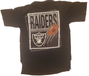 Vintage 80s Oakland Raiders Nutmeg NFL Licensed T-Shirt Mens Large T Shirt - Picture 1 of 8