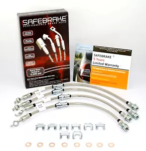 Fits Toyota MR2 (AW11) 1984-1990 brake upgrade - SAFEBRAKE Performance Hoses - Picture 1 of 12