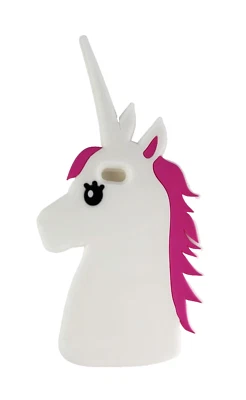 Magical Unicorn Silicone Case for iPhone 5/5s/SE 1st Gen, White/Pink - Image 1 of 4