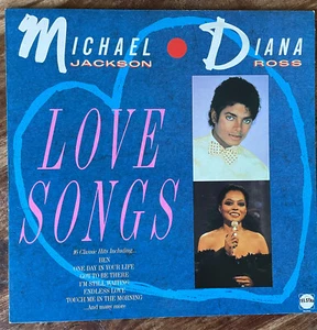 MICHAEL JACKSON & DIANA ROSS - LOVE SONGS EX+/EX+ VINYL LP / FIRST PRESSING - Picture 1 of 13