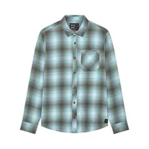 New Fox Racing Survivalist Flannel Shirt Vintage Wash Blue Medium #31737-402-M - Picture 1 of 8