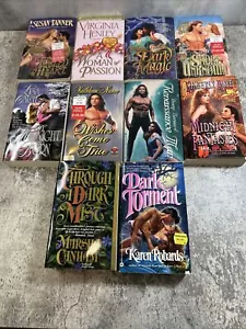 Romance Fiction Paperback Book Lot Of 10 Mixed Dark Torment Exiled Heart Fantasy - Picture 1 of 14
