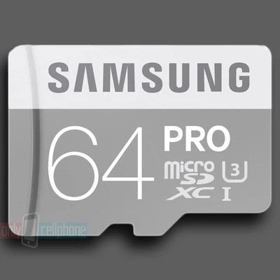 Samsung 64GB EVO PRO MicroSD SDXC OEM Memory Card for Camera Galaxy Note S7 S6 - Image 1 of 3