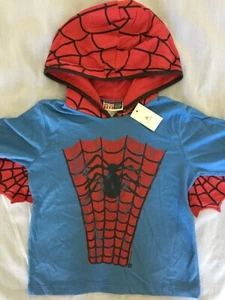 NUEVO CON ETIQUETAS GAP Comida Chatarra Superhéroe Spider-Man Sudadera con Capucha Camiseta Mangas Largas 18-24mo 2T - Imagen 1 de 3