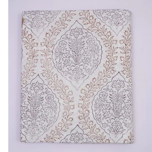 5 Yard Craft Indian Hand Block Print Pure Cotton Sewing Fabric Floral Print - Picture 1 of 7