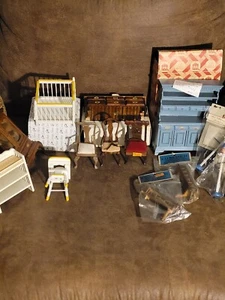 1 lot OF BROKEN General purpose Wooden Doll House items *NEED REPAIR* 1:12 - Picture 1 of 23