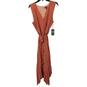 Vince Camuto Apricot Scarf Dress Size 16  Spring Safari Sleeveless 7240 NWT - Picture 1 of 9