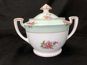 Zuckerdose von Noritake M Japan Muster mit neuwertigem Rand, Goldrand & Blumen - Bild 1 von 9