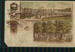 Alte Ansichtskarte AK- Berlin Heiligensee bei Tegel Gaststätte Ziekow 1900 Litho