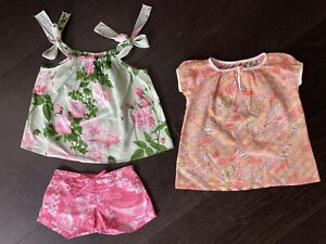 Girls Fred Bare top & Fred Bare shorts + Kiniki top - size 3 - pre-owned
