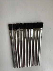Nuevo mango de metal fundente/pegamento/pintura cepillos 0,5”D x 6”L Duro-Britzles paquete de 10 - Imagen 1 de 2
