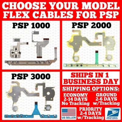 Flex Cable for Sony PSP 1000/2000/3000 Keypad L/R Left Right Volume Key Ribbon - Image 1 of 2