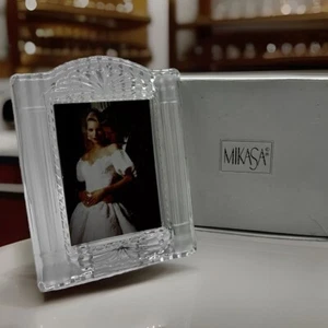 Mikasa Cotillion Frost Picture Frame 3”x4-1/4”New In Original Box - Picture 1 of 14