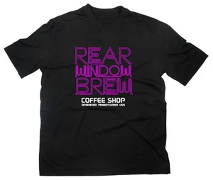 Rear Windows Brew Logo Fan T-Shirt  Pretty Little Liars Fanshirt Cafe Bar TV - Imagen 1 de 1