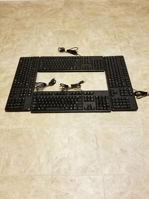LOT OF 4 DELL KEYBOARD KB212-B CN-05P02F 266-046Q-A01 - Image 1 of 4