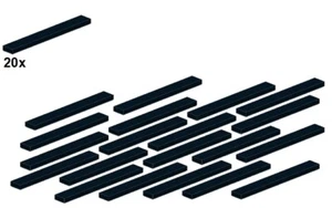LEGO® - Smooth Parts - Black - 4162-04 - 1x8 (20Stk) - Fliese - Schwarz - Picture 1 of 1