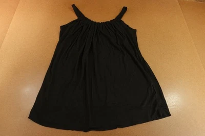 Venus Womens Size XL Black Sleeveless Casual Gathered Neckline Dress New - Image 1 of 4
