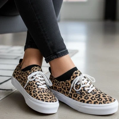 Zapatillas Vans Estampado Leopardo Mujer’s 6.5 / Hombre’s 5 – Zapatos Clásicos de caña baja Foto 1 de 4