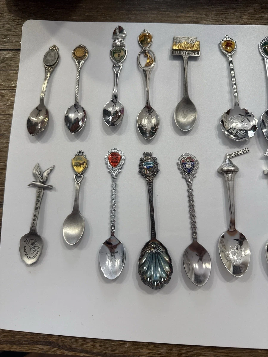 souvenir spoons ヴィンテージ　スプーン 57本 Vintage Souvenir U.S States Spoon Collectibles, 13 Spoons