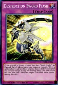 YuGiOh Destruction Sword Flash CORE-ENSE4 Super Rare Amerikanisch NM unl. - Bild 1 von 2