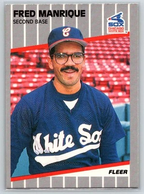 1989 Fleer #503 Fred Manrique - Image 1 of 2