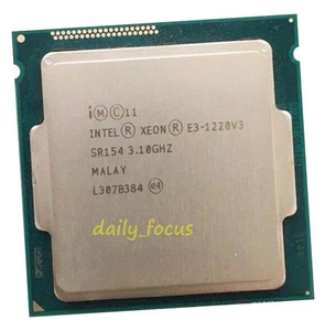 Intel Xeon E3-1220 v3 3.1 GHz LGA1150 4 cores 4 threads SR154 CPU Processor 8 MB - Picture 1 of 4