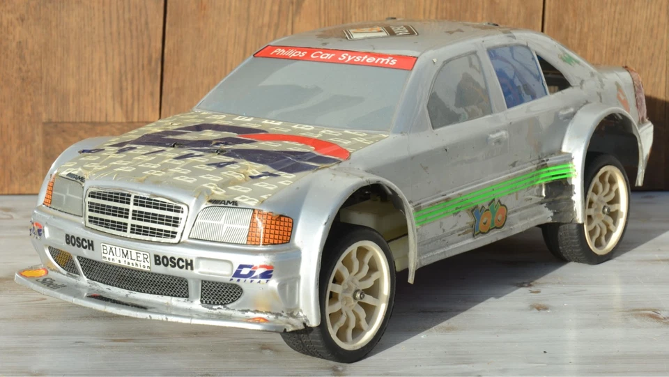 NITRO  2WD MERCEDES 190E FLACHBAHN  RC  CAR  AUTO VERBRENNER  1/8  VINTAGE - Bild 1 von 4