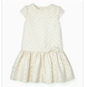 Kate Spade New York girls dress with bow gold color Size 10 Years - Picture 1 of 11
