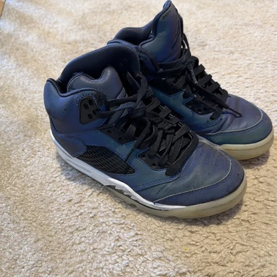 Nike Air Jordan 5 Retro 'Gris Aceite' Reflectante CD2722-001 Mujer Talla 5 Foto 1 de 4