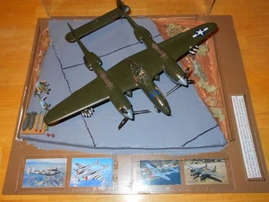 P-38 "BOMBA DEAR" WW II  1/48 SCALE FIGHTER  AT A  SUPPLY FIELD DIORAMA # 23 - Picture 1 of 23