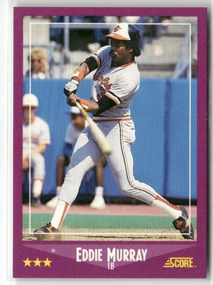 1988 SCORE #18 EDDIE MURRAY BALTIMORE ORIOLES - Image 1 of 2