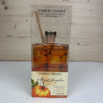 NEW Fall Yankee Candle Spiced Pumpkin 3 Oz Fragranced Reed Diffuser 2009 Sealed! - Image 1 of 4