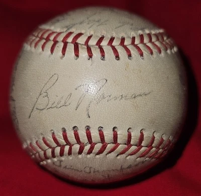 1958 Detroit Tigers Facsímil Team Firmado Béisbol 27 Martin Kaline Bunning Foto 1 de 4