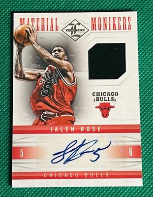 /99 JALEN 玫瑰补丁球衣亲笔签名 2012-13 帕尼尼限量版 #12 公牛队密歇根 Fab 4 — 第 1/2 张图片