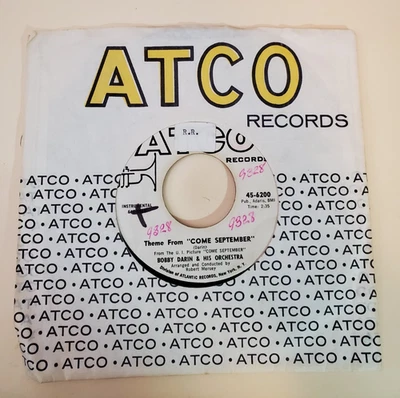 Bobby Darin THEME FROM COME SEPTEMBER (PROMO 45) #6200 PLAYS VG++ NO NOISE! Foto 1 de 4