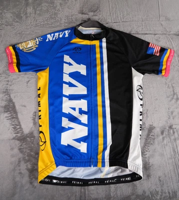 Primal Cycling Jersey Men's Large US Navy Performance Racecut TDF USA Cycling - Image 1 of 4