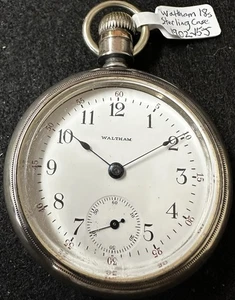 WALTHAM 1902 18 TALLA 15 JOYA PLATA ESTERLINA 3 oz ¡ESTUCHE REPARADO! - Imagen 1 de 4