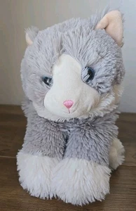 Warmies Microwavable Freezable Lavender Scented Stuffed Animal Gray Cat - Picture 1 of 5