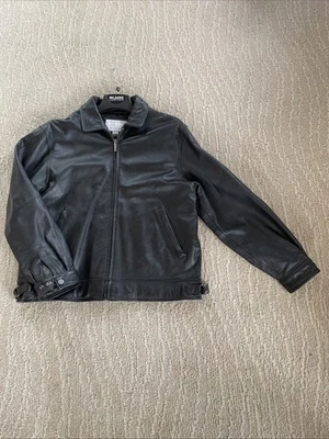 Кожаная мужская черная куртка Wilson, стиль M. Julian, винтажная, размер большой - Изображение 1 из 4