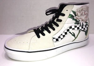 Rare Pink Beige Off The Wall Rose Canvas High Top Size 8.5 Men's Women's 10 - Picture 1 of 12