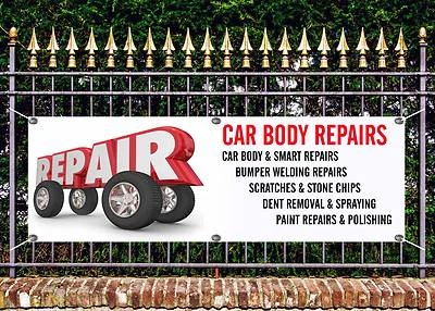 550 GSM OUTDOOR PVC CAR BODY REPAIRS AND PAINT BANNERS SIGN ADVERT FREE ART WORK READY