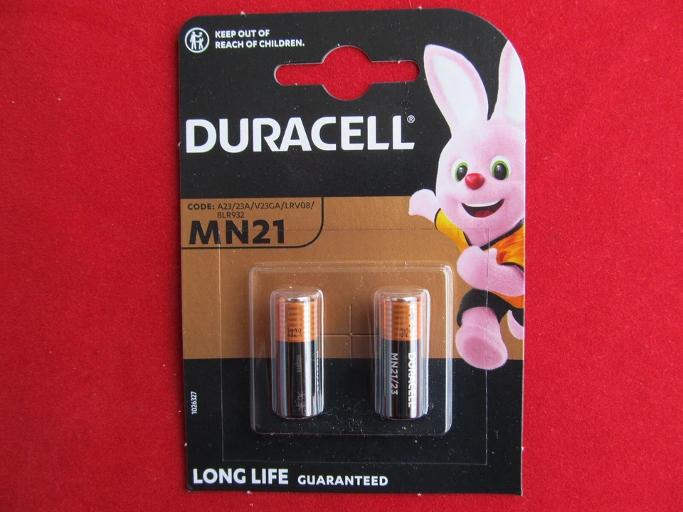 6x Duracell MN 21 MN21 Alkakline 12 Volt V23GA A23 LRV08 23AE L1028 LR23 A23S 23 - Bild 1 von 1