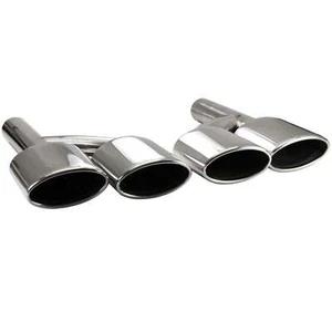 EDELSTAHL Auspuffblenden passend für W164 W166 W204 A209 C209 W211 W212 W221 - Bild 1 von 4