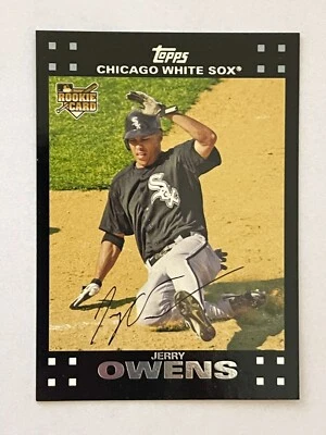 2007 TOPPS JERRY OWENS #284 ROOKIE OUTFIELD CHICAGO WHITE SOX BASEBALL CARD - Image 1 of 2