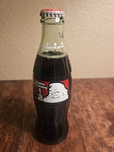 Coca Cola 1993 Vintage Santa Christmas Holiday Unopened & Full Glass Bottle - Imagen 1 de 8
