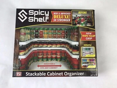 Estante Picante Deluxe Estante de Especias Expandible Gabinete Apilable Despensa Organizador NUEVO Foto 1 de 4