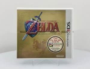The Legend of Zelda Ocarina of Time 3D Nintendo 3DS 2011 caja de preventa - Imagen 1 de 9