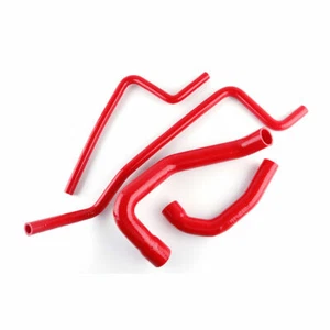 For 1997-2001 98 00 Jeep Wrangler TJ 4.0L RED Silicone Radiator Heater Hose Kit - Picture 1 of 9