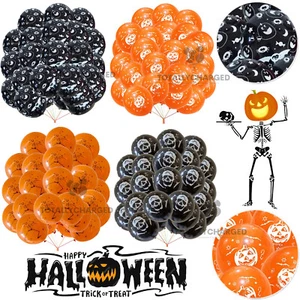 Ballons Halloween Party Dekorationen gruselige Dekoration Geist Kürbis Spaß Kinder UK - Bild 1 von 16
